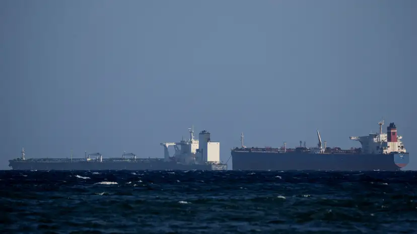 U.S. seized oil tankers Galileo and M Sophia anchored off the coast of Ponce
