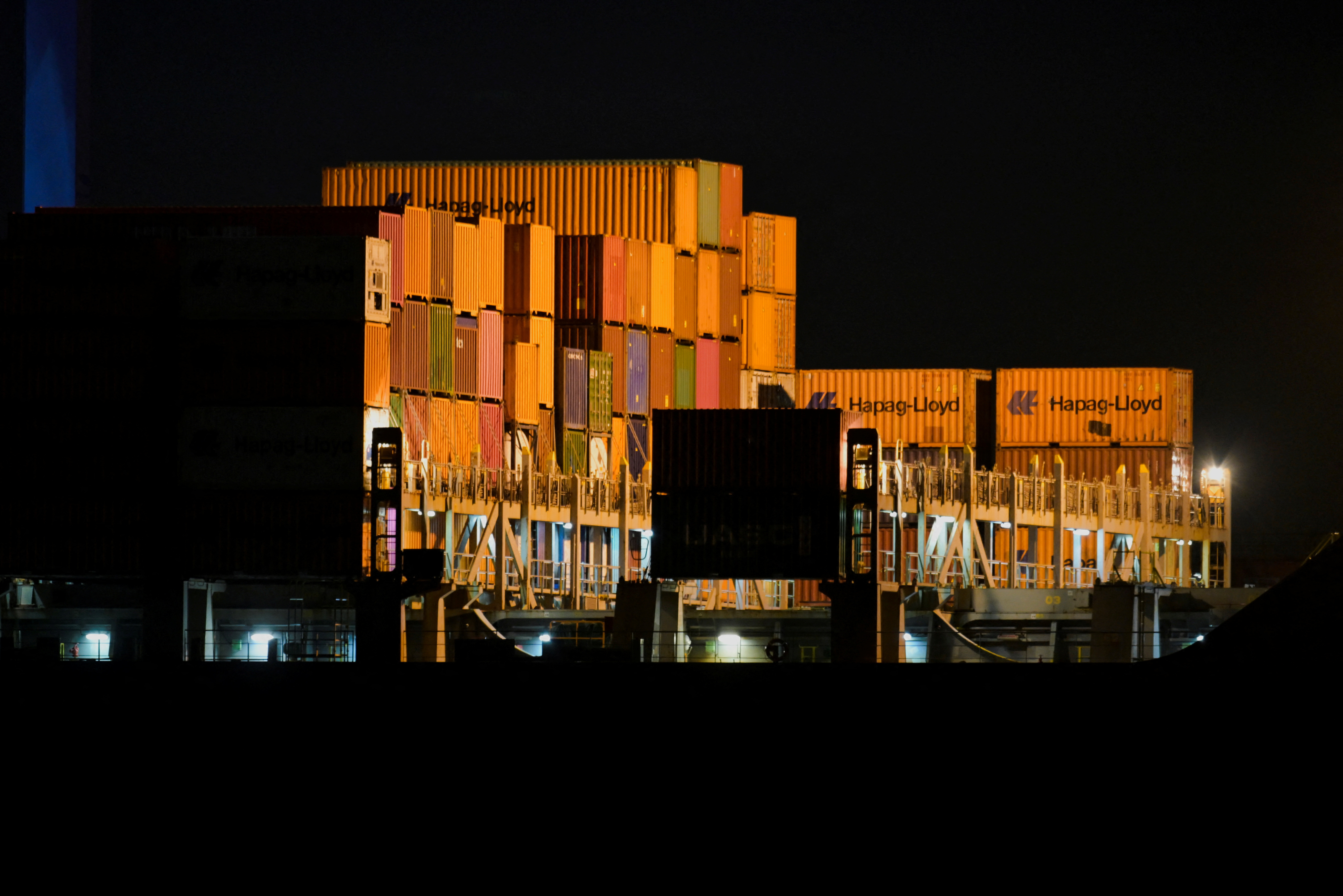 Views of the port of Hamburg