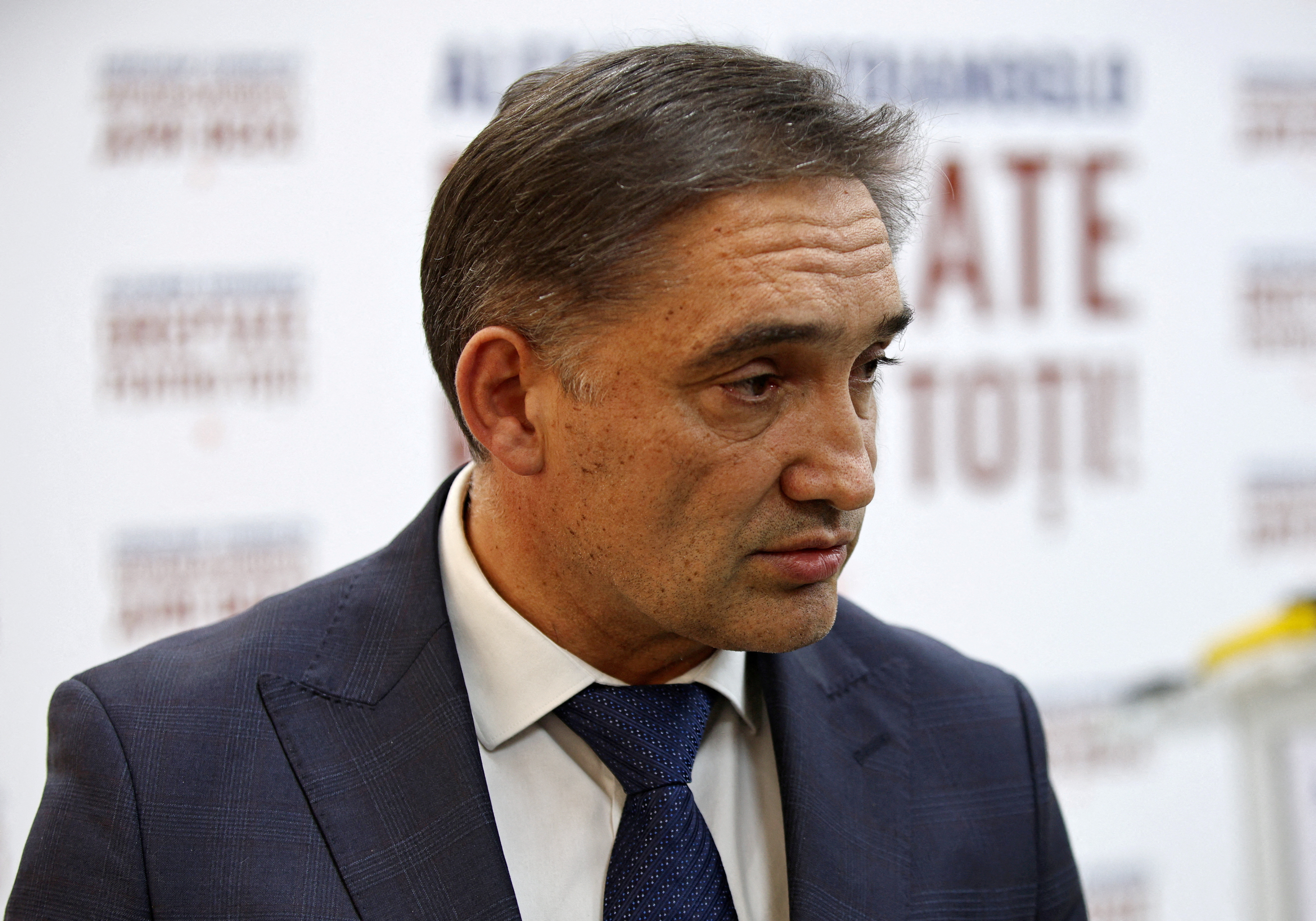 FILE PHOTO: Moldova's presidential candidate Alexandr Stoianoglo attends a press conference in Chisinau