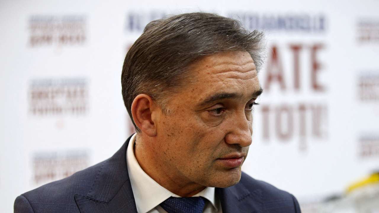 FILE PHOTO: Moldova's presidential candidate Alexandr Stoianoglo attends a press conference in Chisinau