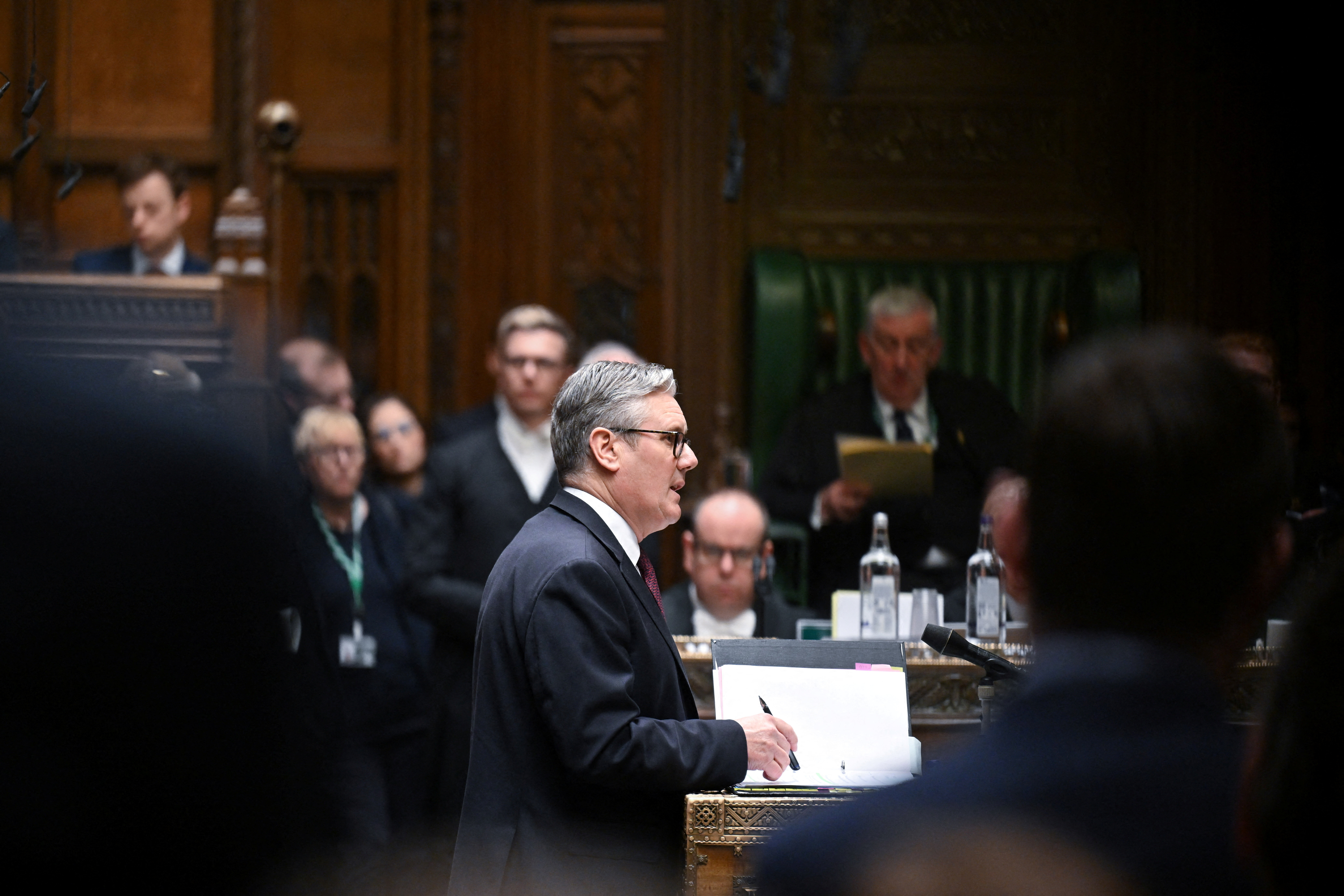 Prime Minister's Questions at the House of Commons in London