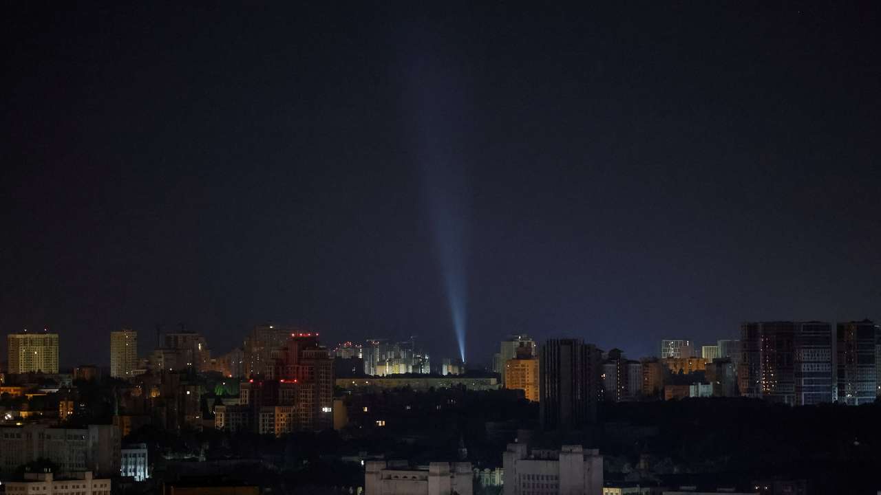 Russian drone strike in Kyiv