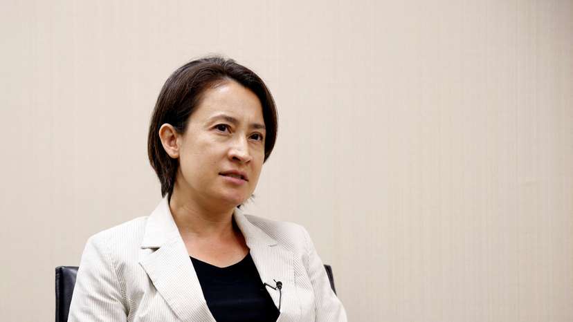 FILE PHOTO: Hsiao Bi-khim, a lawmaker from Taiwan's ruling Democratic Progressive Party, speaks during an interview in Taipei