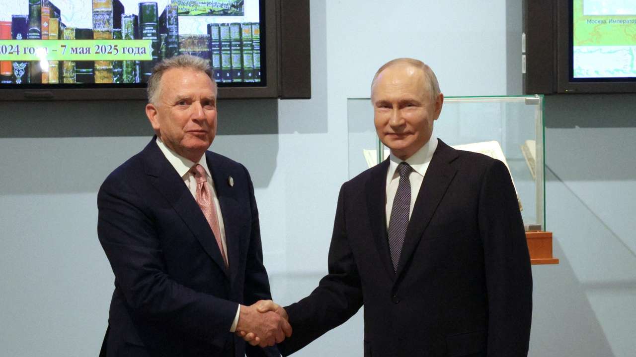 Russian President Vladimir Putin meets with U.S. President Donald Trump's special envoy Steve Witkoff in Saint Petersburg