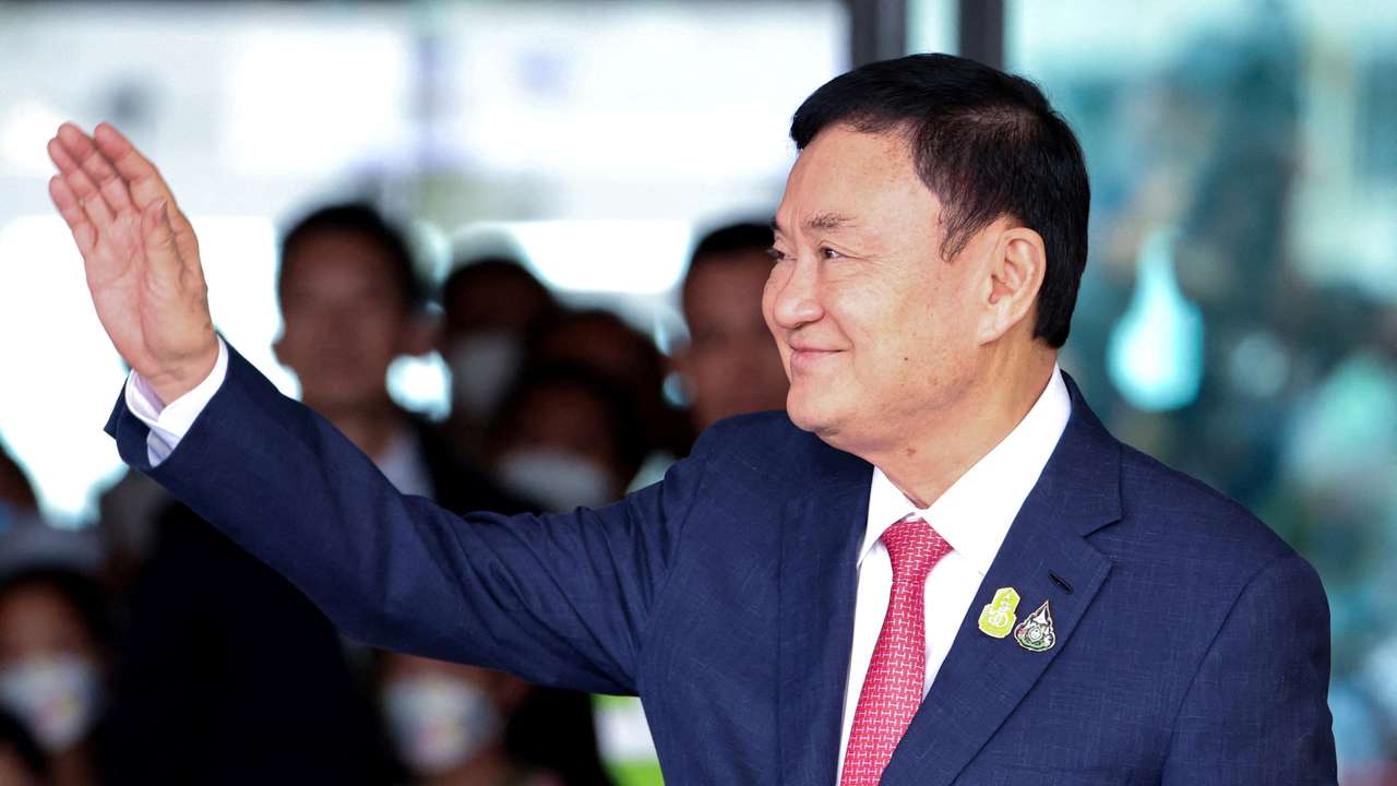 FILE PHOTO: Exiled former PM Thaksin returns to Thailand