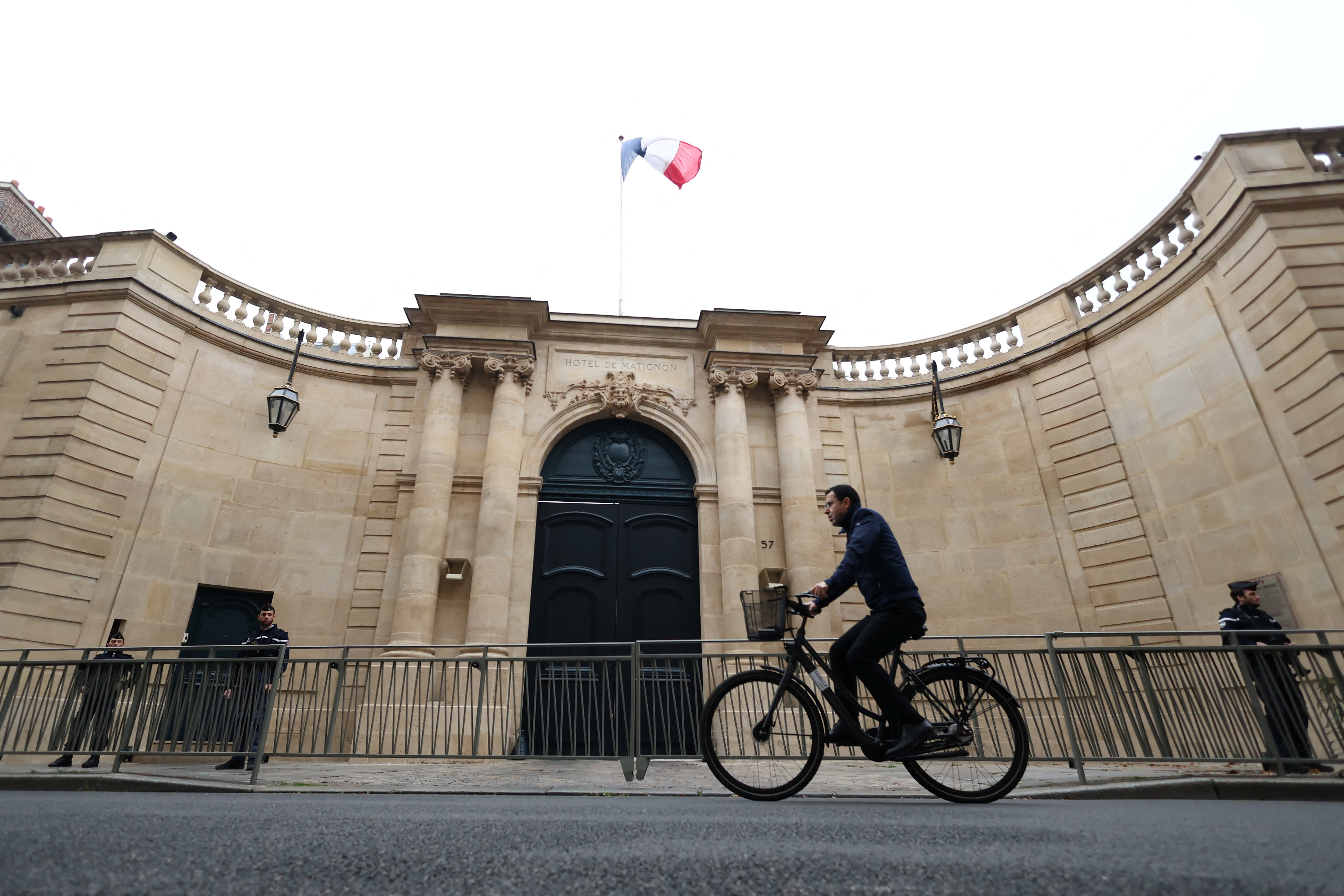 Statement by French outgoing Prime Minister Lecornu at Matignon in Paris