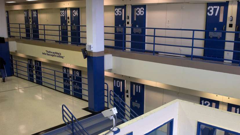 FILE PHOTO: Jail cells are seen in the Enhanced Supervision Housing Unit at the Rikers Island Correctional facility in New York