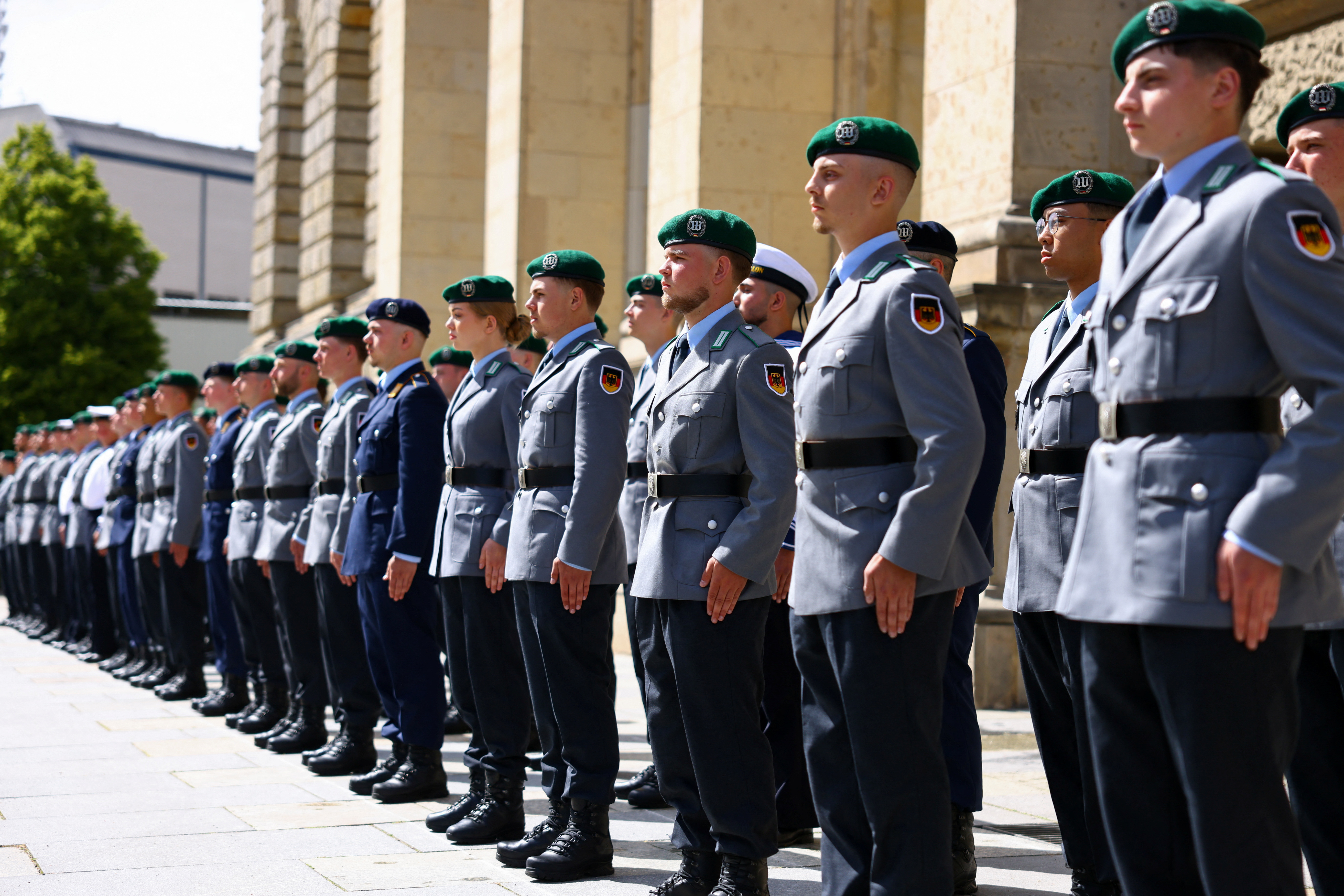 Swearing-in ceremony for new recruits of the German armed forces Bundeswehr, in Berlin
