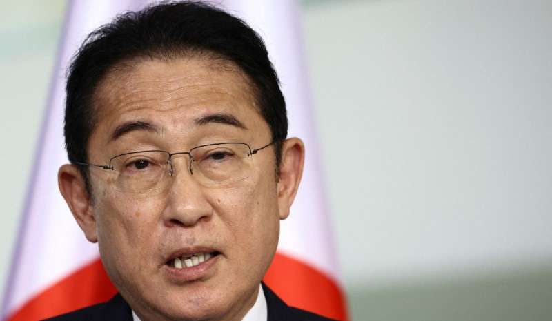 German Chancellor Scholz and Japanese PM Kishida speak to reporters in Berlin