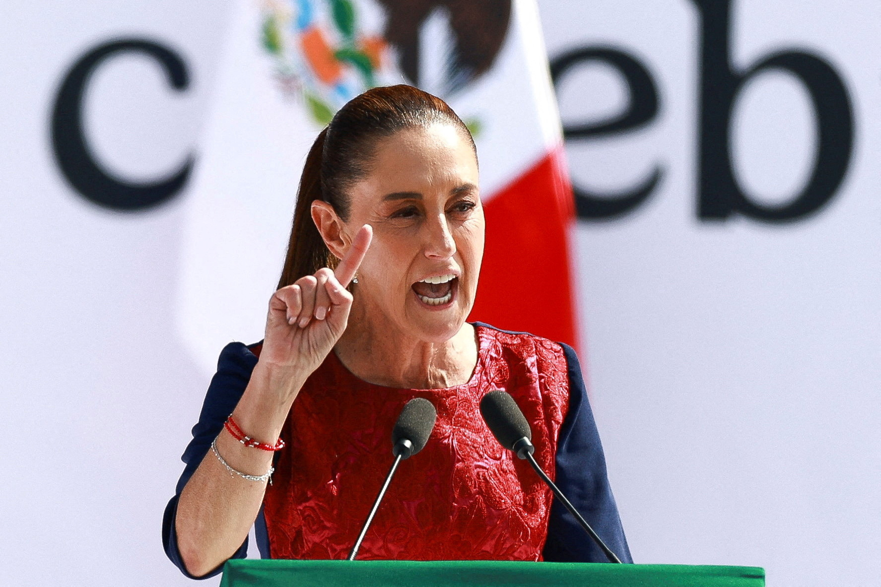 FILE PHOTO: Mexico's President Sheinbaum marks 7 years since her party, Morena came to power