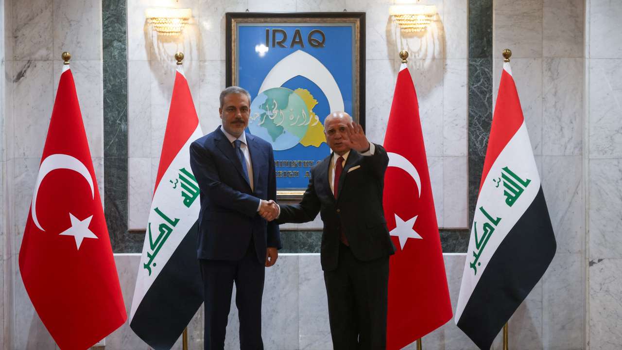 Turkey's FM Fidan meets with Iraq's FM Hussein, in Baghdad