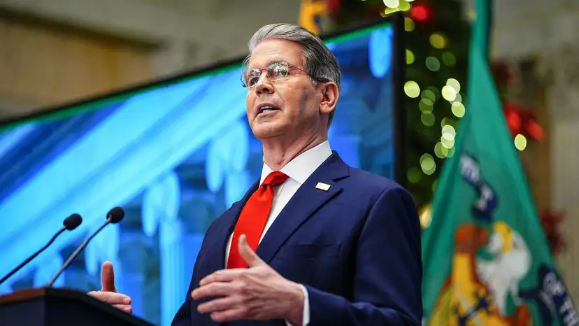 Press conference to unveil Trump Accounts website, at Treasury Department, in Washington, D.C.