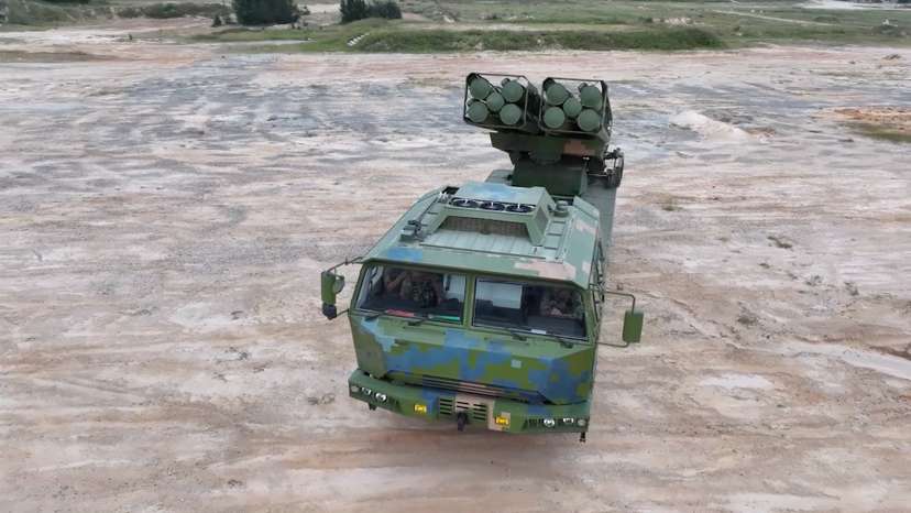 PLA members takes part in the "Joint Sword-2024B" military drills