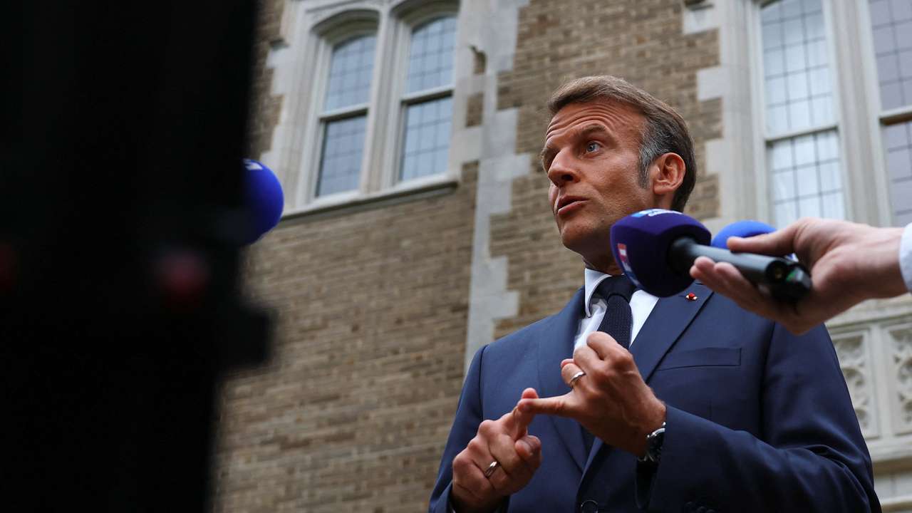 French President Emmanuel Macron visits Washington