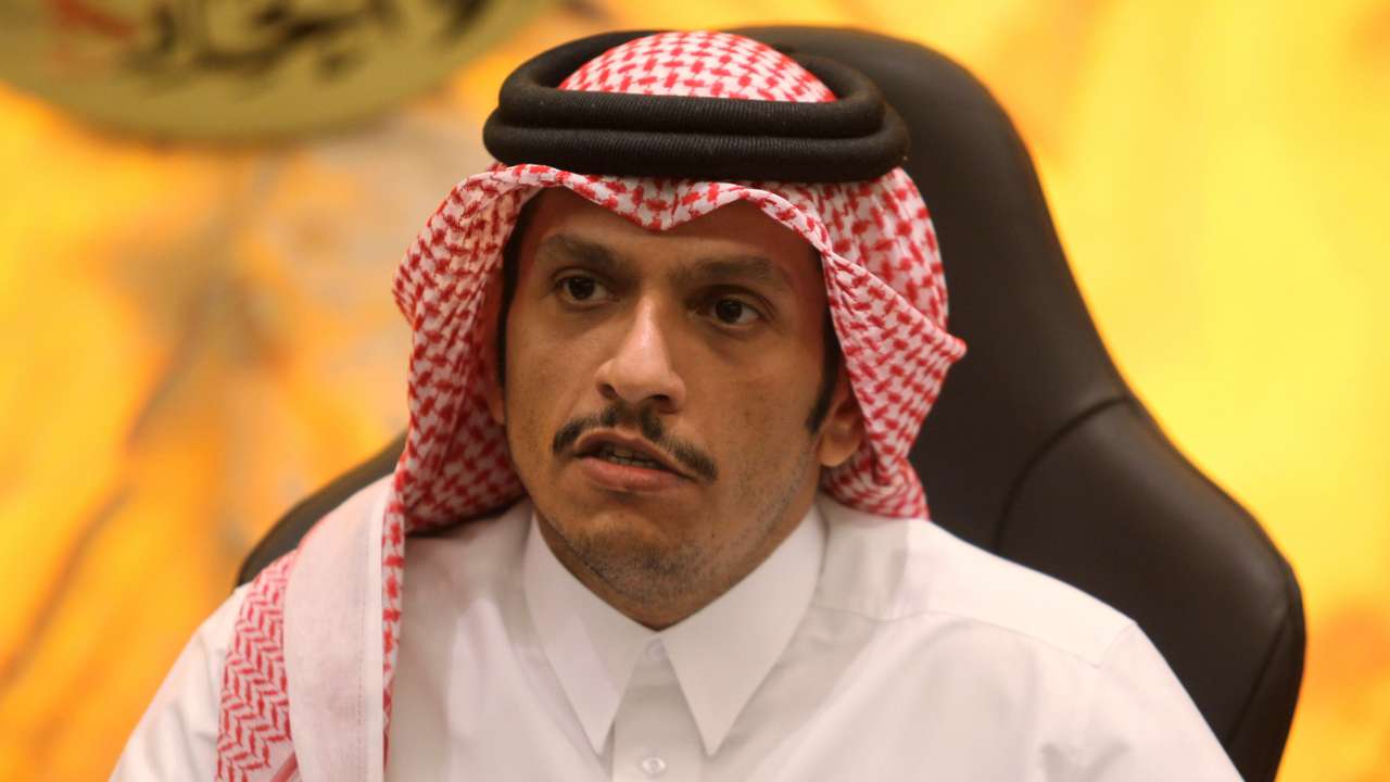 FILE PHOTO: Qatar's Foreign Minister Sheikh Mohammed bin Abdulrahman al-Thani attends an interview in Doha