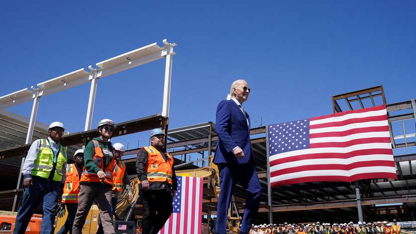 U.S. President Joe Biden visits Chandler