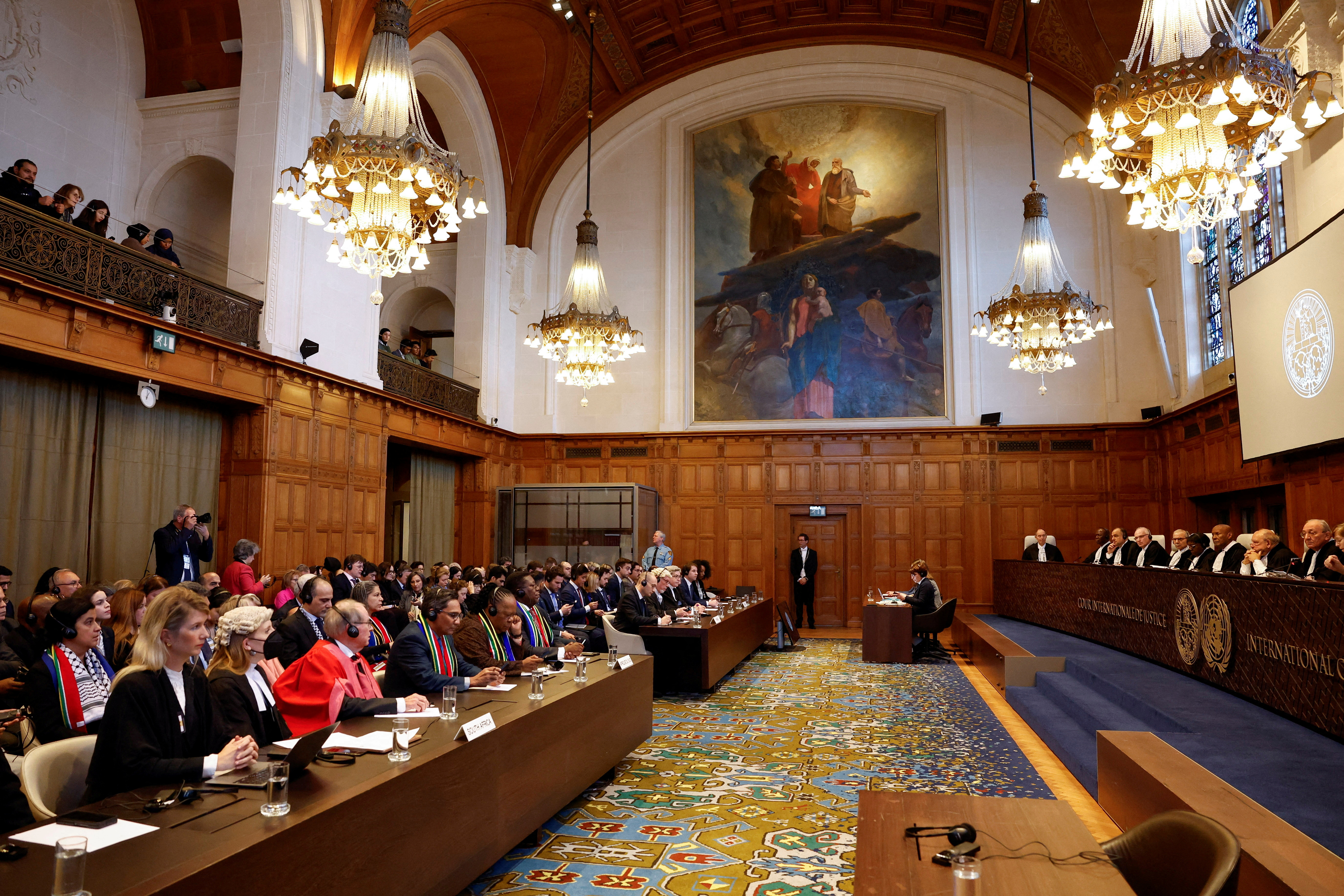 FILE PHOTO: World Court rules on Gaza emergency measures in Israel genocide case, in The Hague
