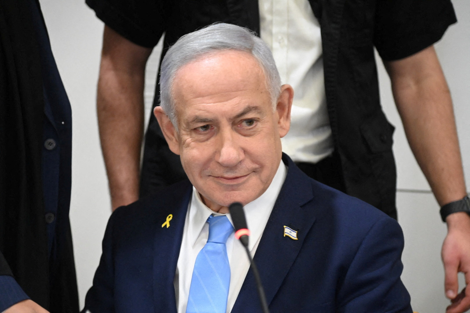 Israeli PM Netanyahu testifies in his long-running corruption trial, in Tel Aviv