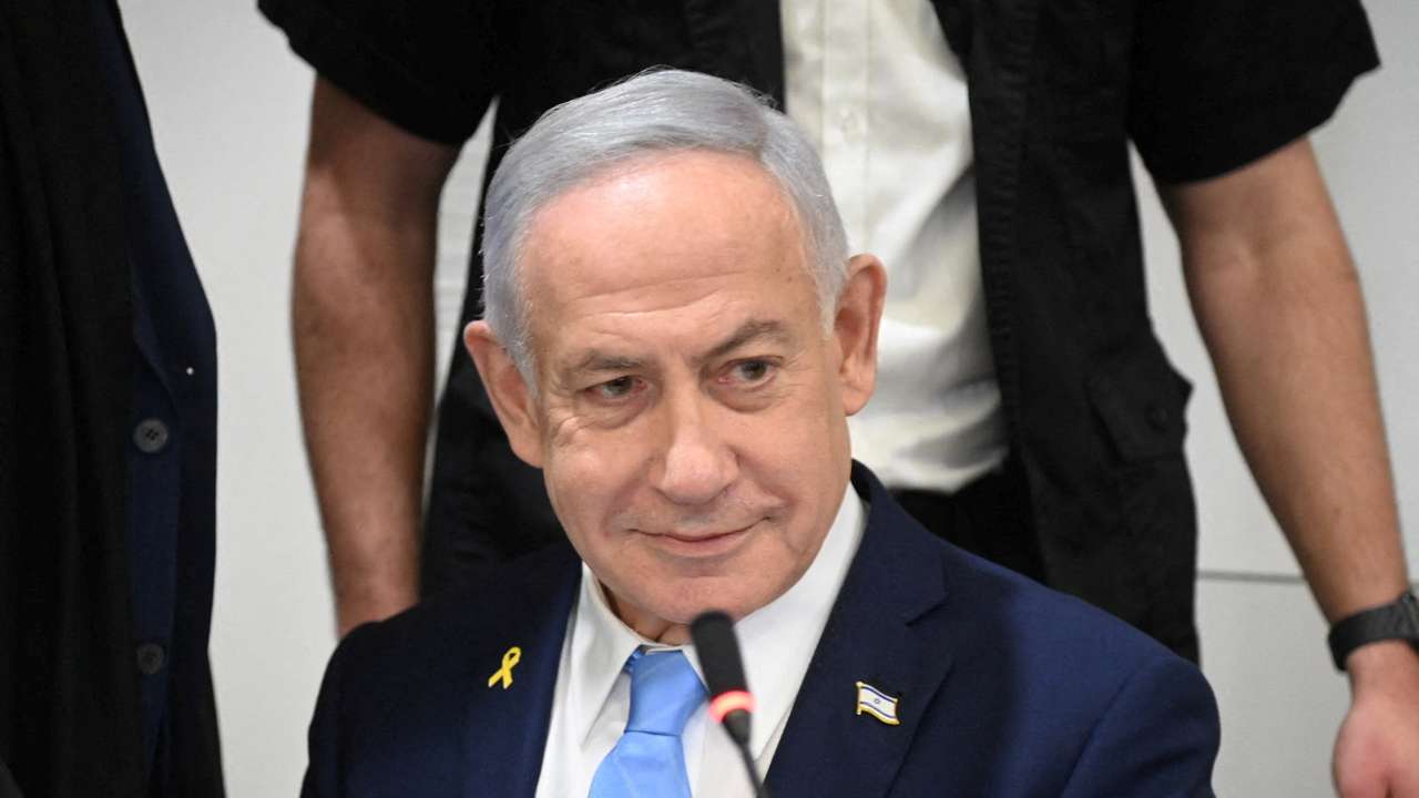 Israeli PM Netanyahu testifies in his long-running corruption trial, in Tel Aviv
