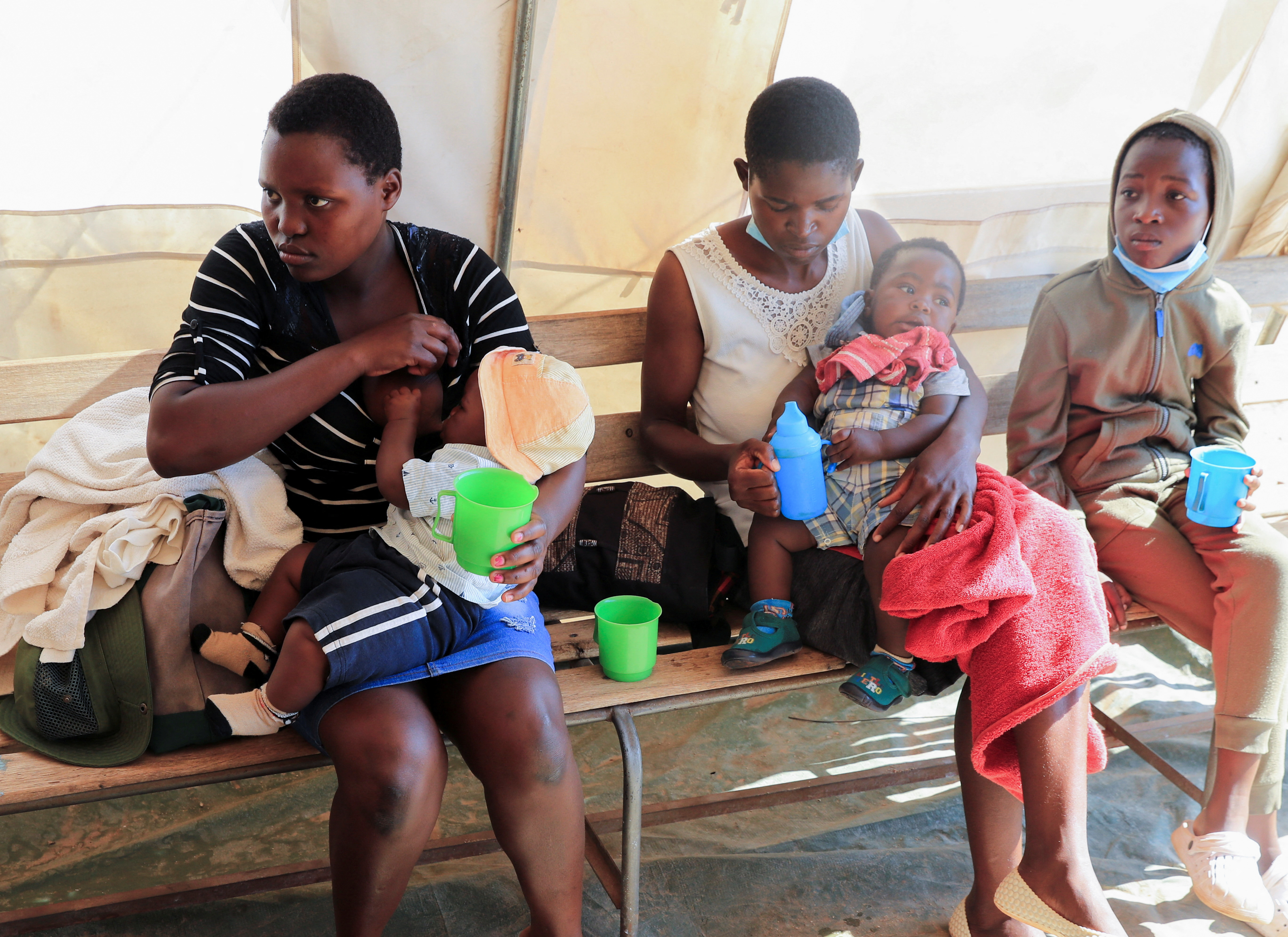 Cholera patients are treated at a local council clinic in Harare