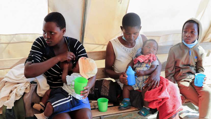 Cholera patients are treated at a local council clinic in Harare