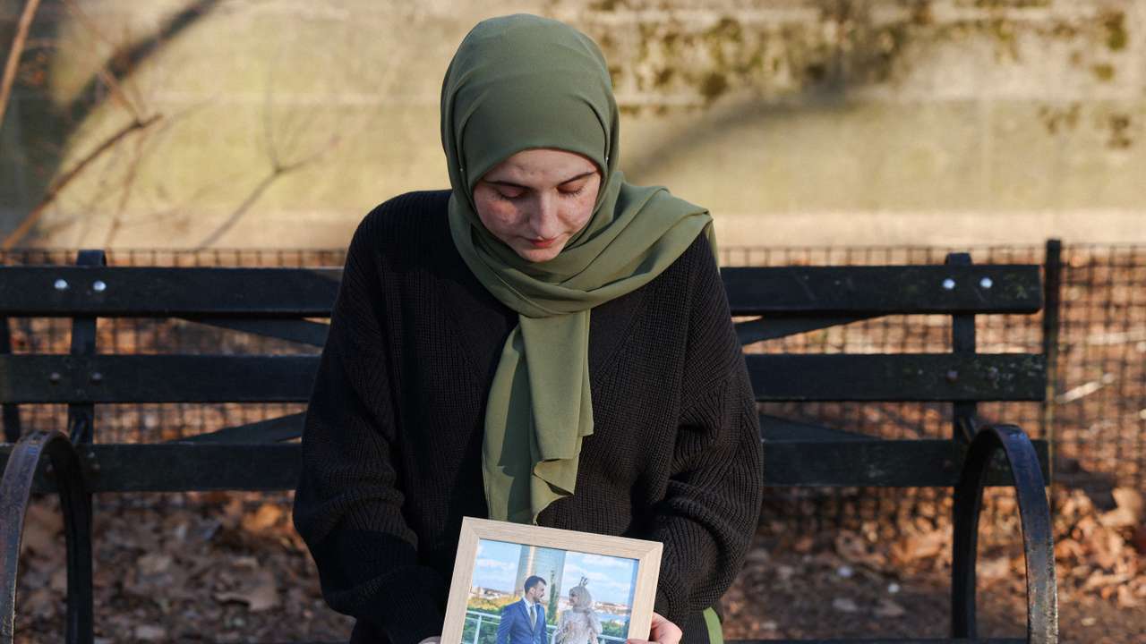 Portrait of Noor Abdalla, wife of Mahmoud Khalil