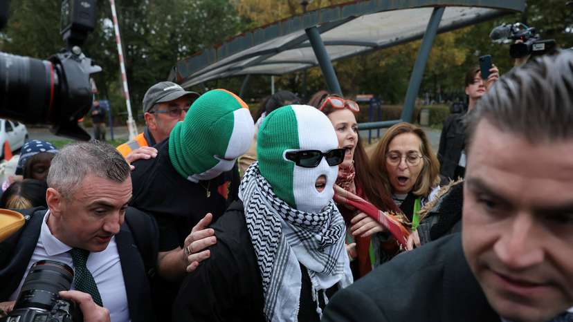 Member of Irish rap group Kneecap in UK court on terrorism charge