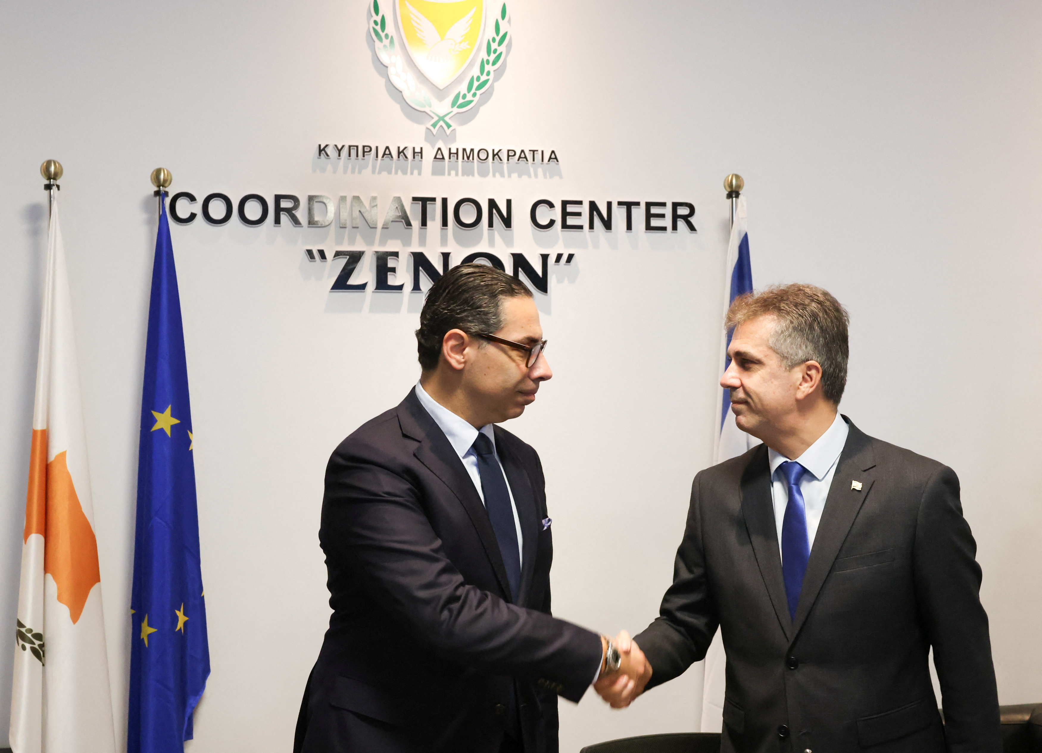 Israeli Foreign Minister Eli Cohen visits Cyprus