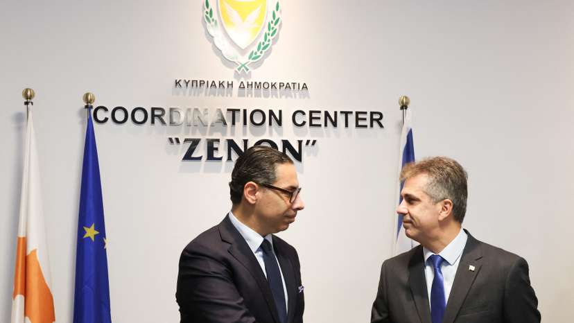 Israeli Foreign Minister Eli Cohen visits Cyprus