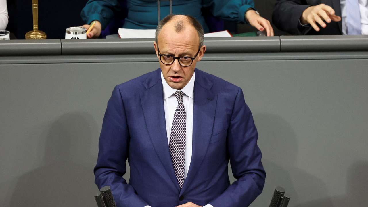 German Chancellor delivers speech on foreign policy, in Berlin