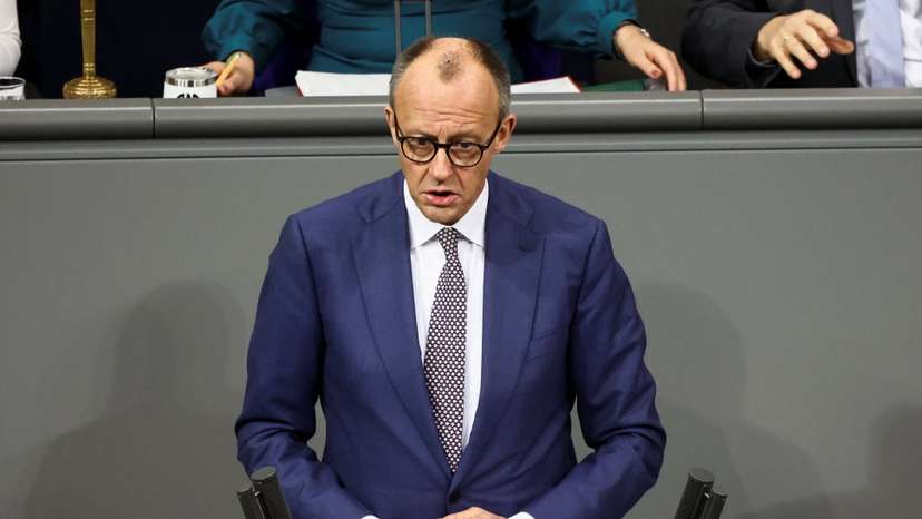 German Chancellor delivers speech on foreign policy, in Berlin