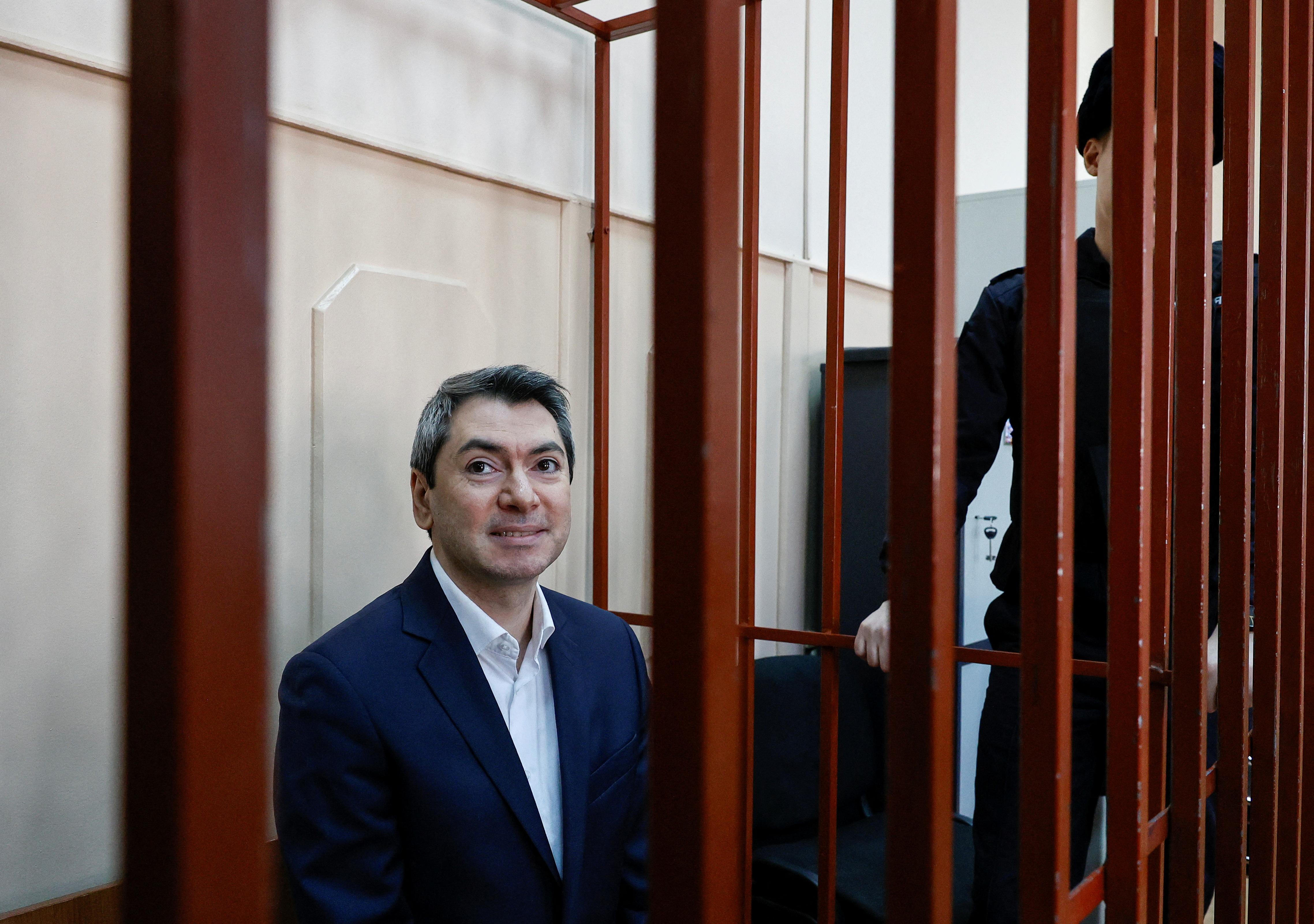 Court hearing for head of Russian election monitors group Grigory Melkonyants in Moscow