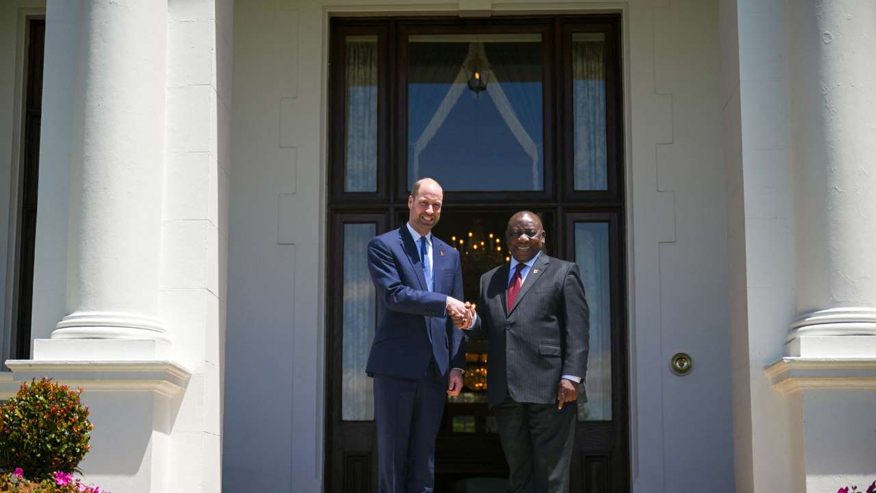 Britain's Prince William's four-day visit to South Africa