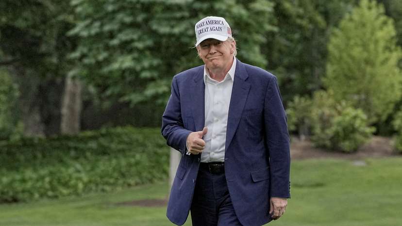 FILE PHOTO: U.S. President Donald Trump Arrives at the White House