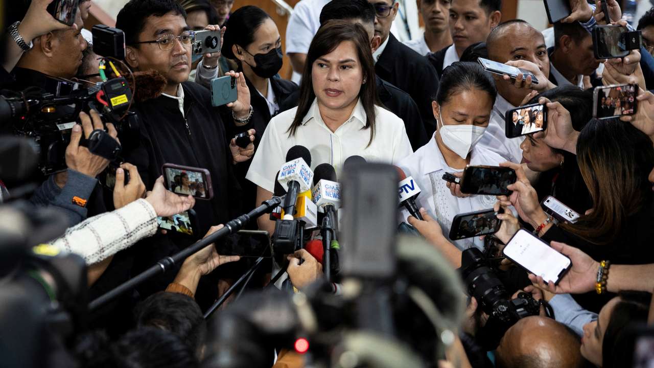 Philippine Vice-President Sara Duterte at the House of Representatives