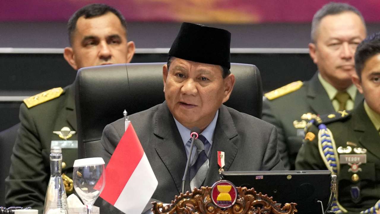 FILE PHOTO: Indonesia's Defense Minister Prabowo Subianto in Jakarta