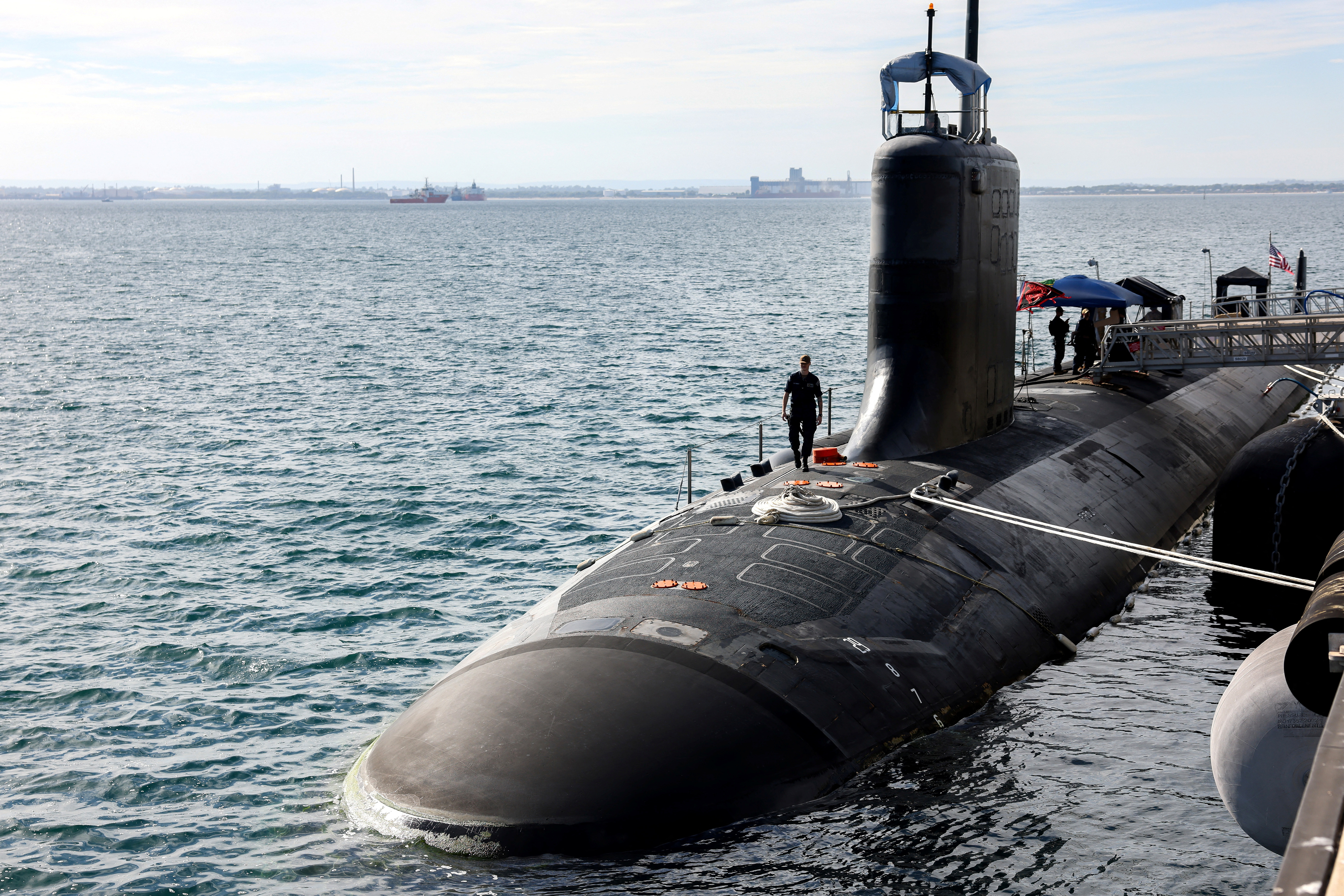 USS Minnesota at the HMAS Stirling in Rockingham