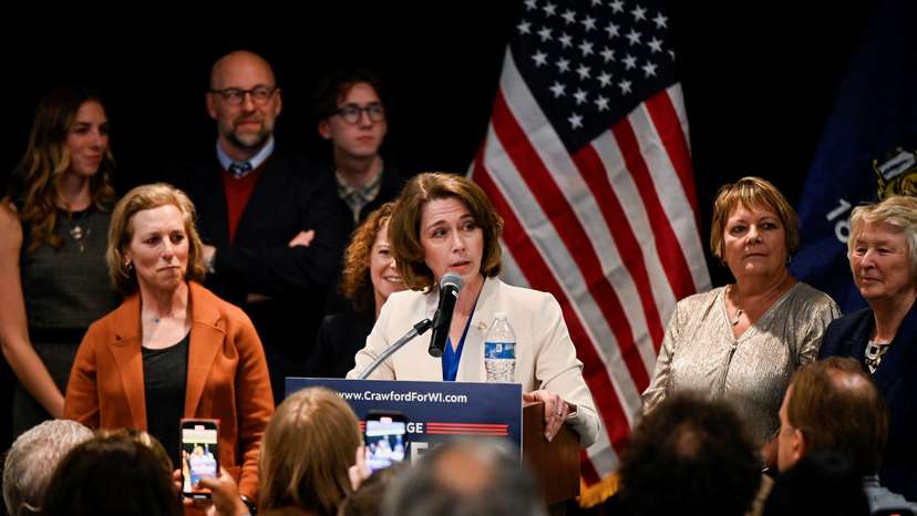 Wisconsin Supreme Court candidate Judge Crawford's election night in Madison
