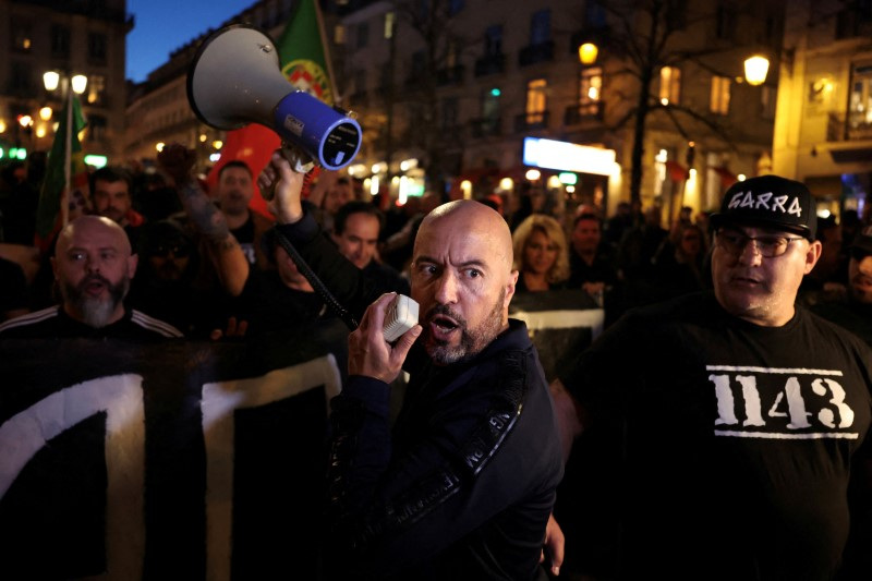 FILE PHOTO: Far right movement protest in Lisbon