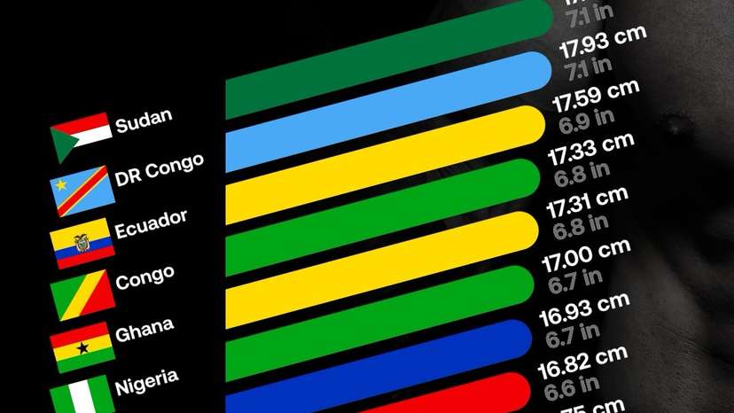 Global penis size rankings