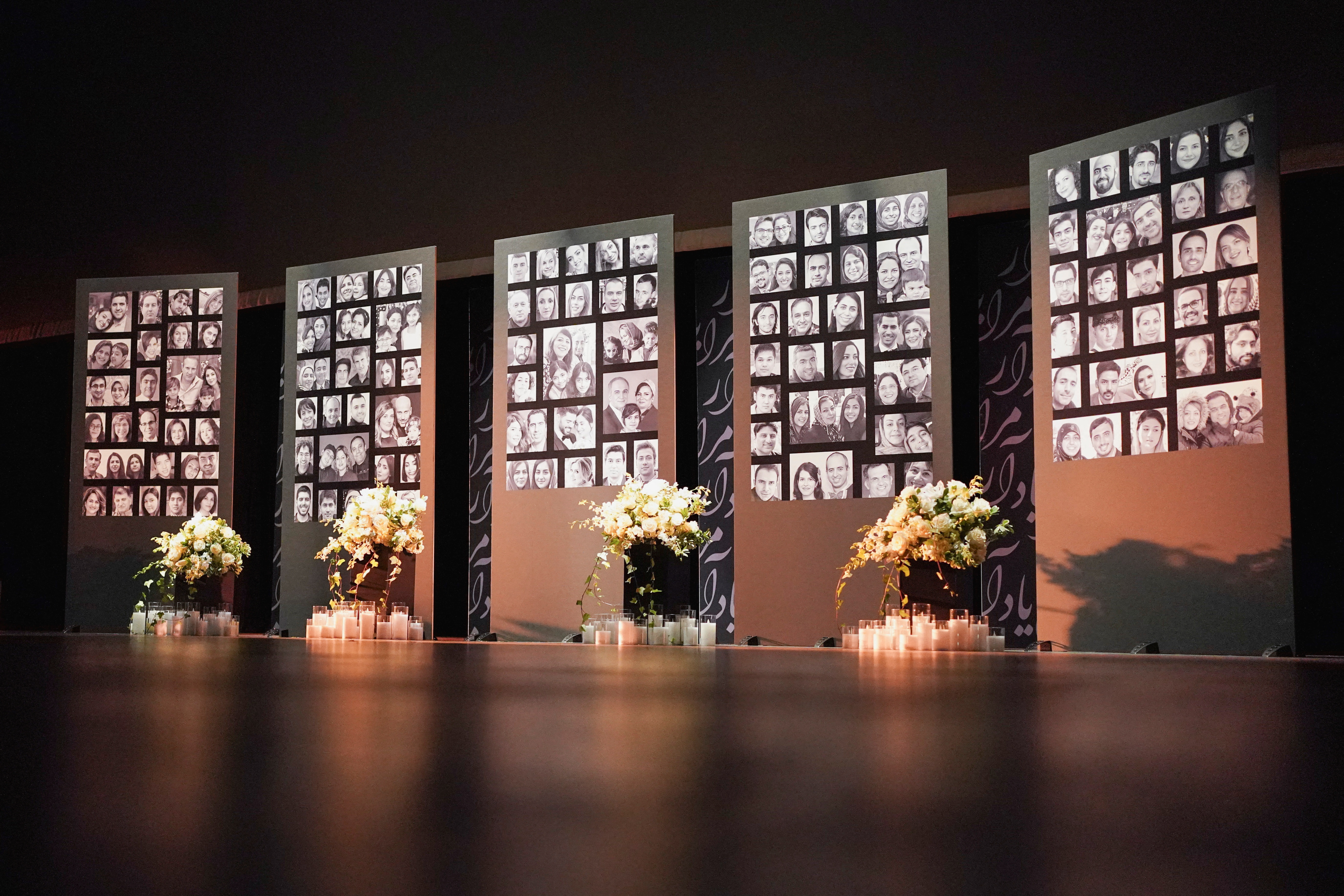 Memorial service to remember the victims of a Ukrainian airliner shot down in Iran four years ago