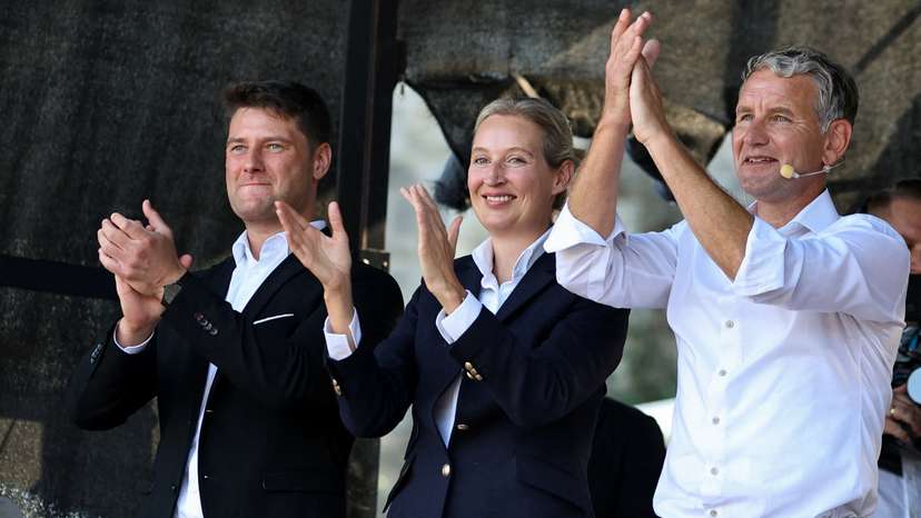 Election campaign rally of Germany's AfD party ahead of Thuringia state elections, in Erfurt