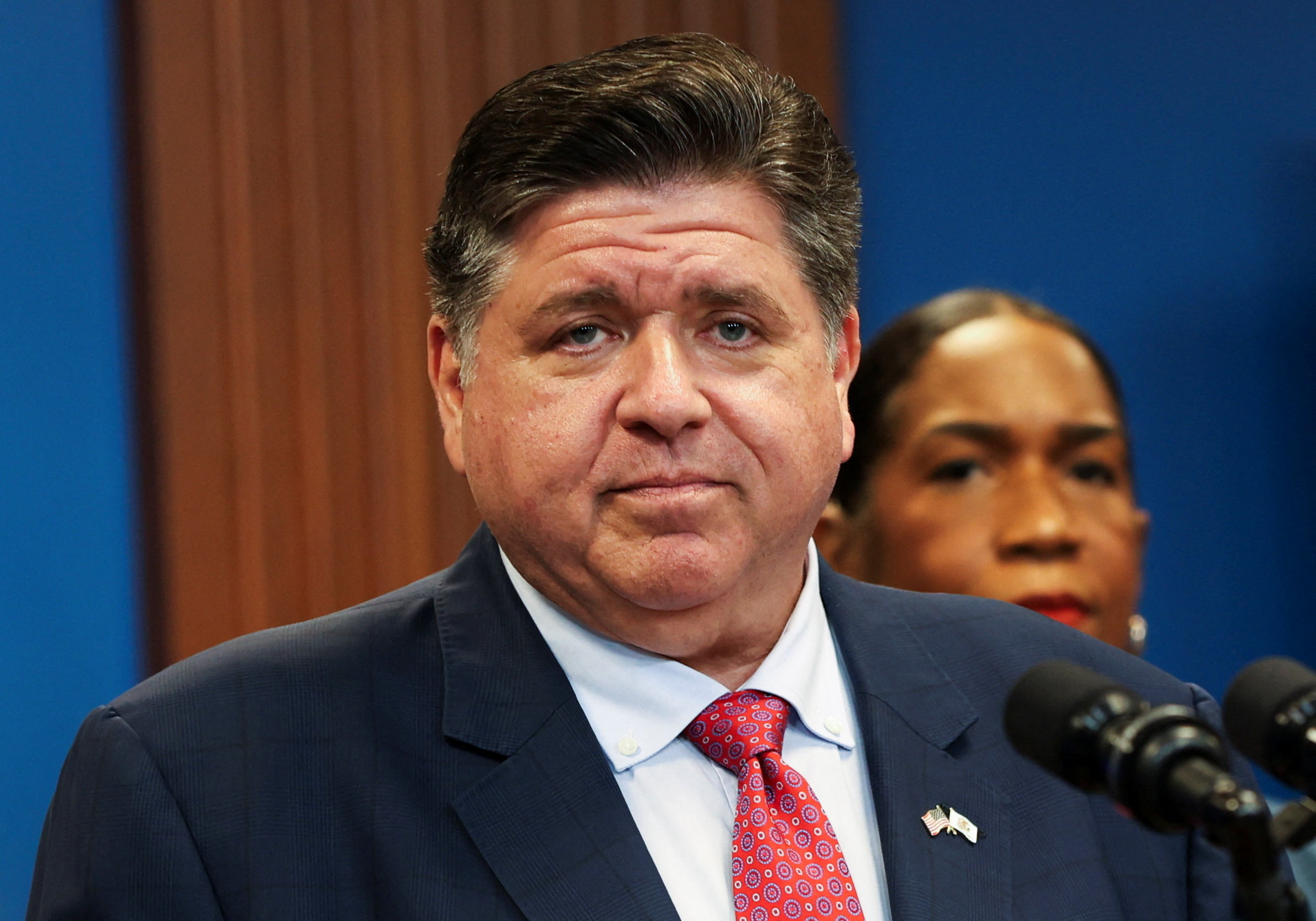 Illinois Governor Pritzker and Chicago Mayor Johnson hold press conference on reports of federal deployments in Chicago