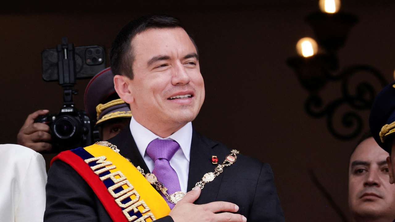 The inauguration of Ecuador's President Daniel Noboa, in Quito