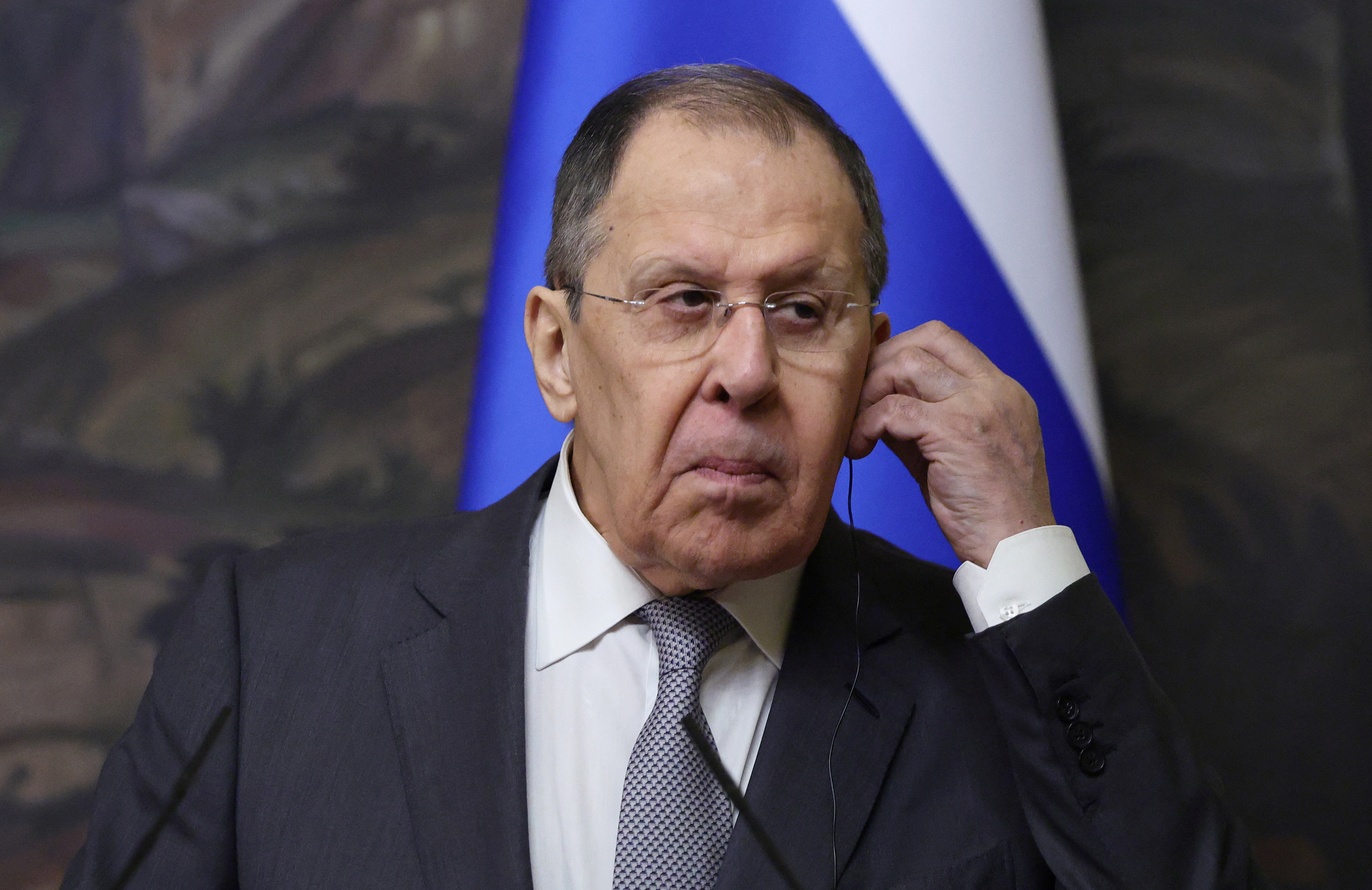 Russia's Foreign Minister Sergei Lavrov meets with Saudi Arabia's Foreign Minister Prince Faisal bin Farhan Al Saud in Moscow