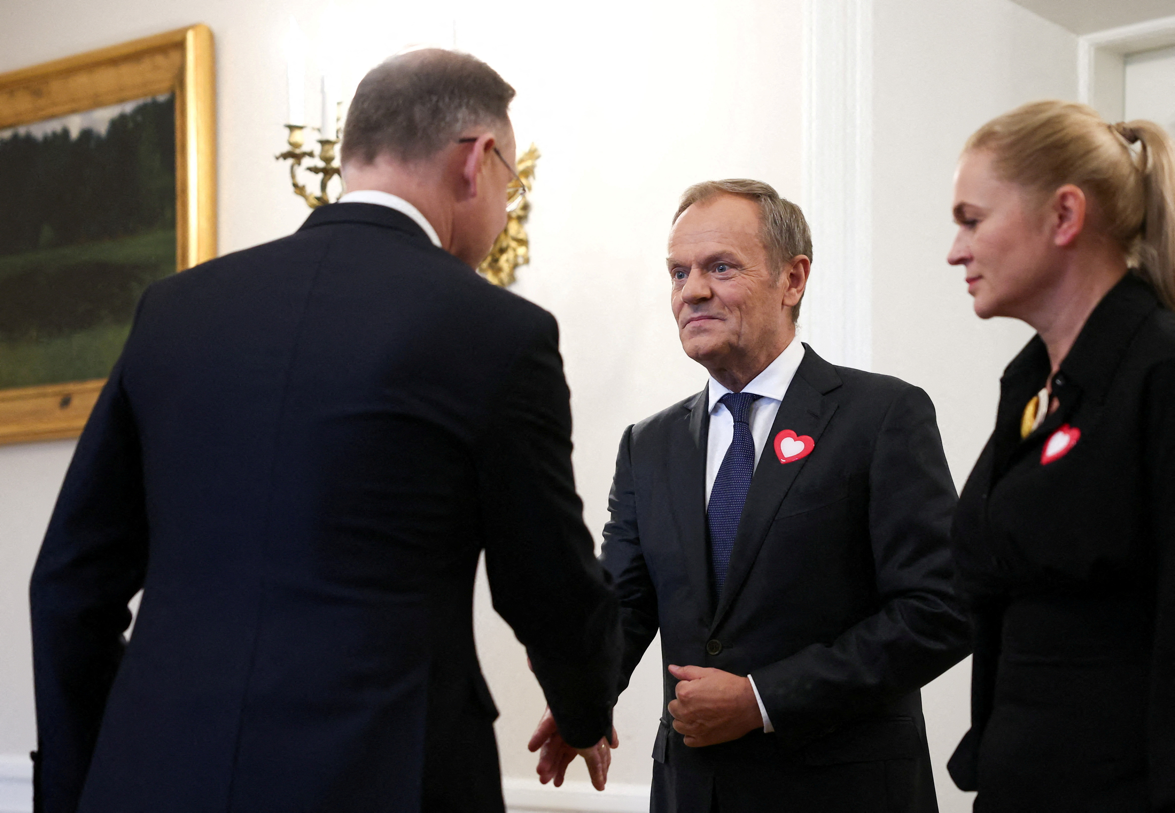 FILE PHOTO: Polish President Duda holds consultations with the leaders of the two main parties in the newly elected parliament