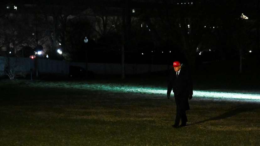 U.S. President Donald Trump returns to the White House in Washington, D.C.