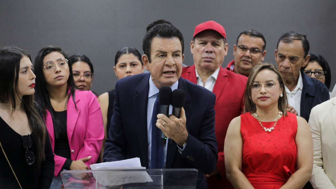 Honduras' Nasralla speaks after electoral body declares Asfura winner