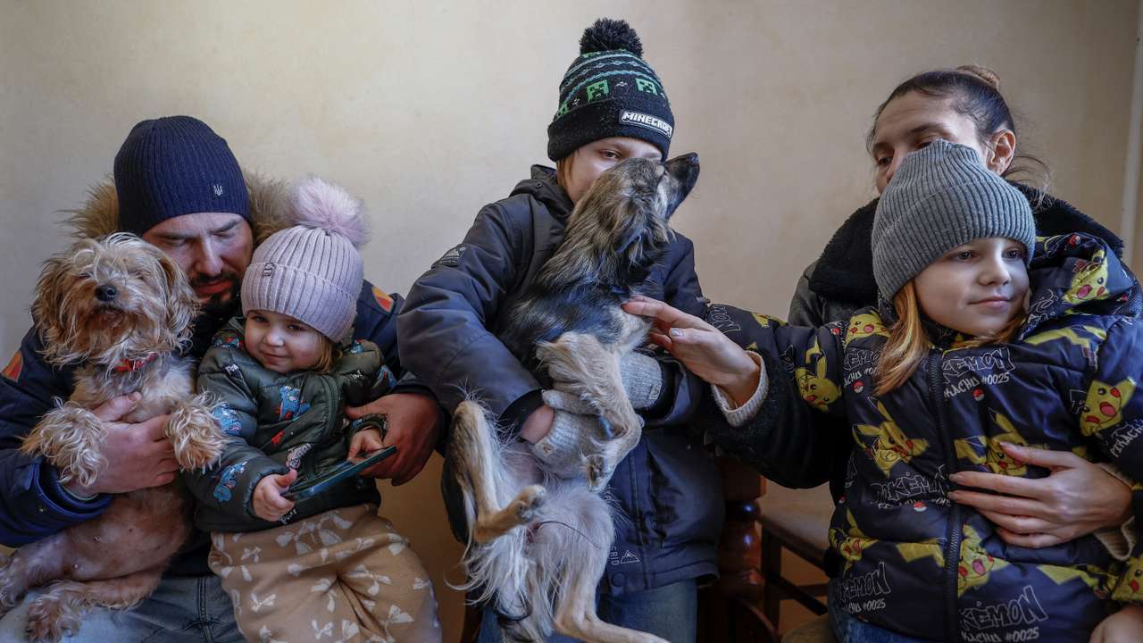 The Wider Image: A young Kyiv family adapts to beat the freeze as Russian attacks