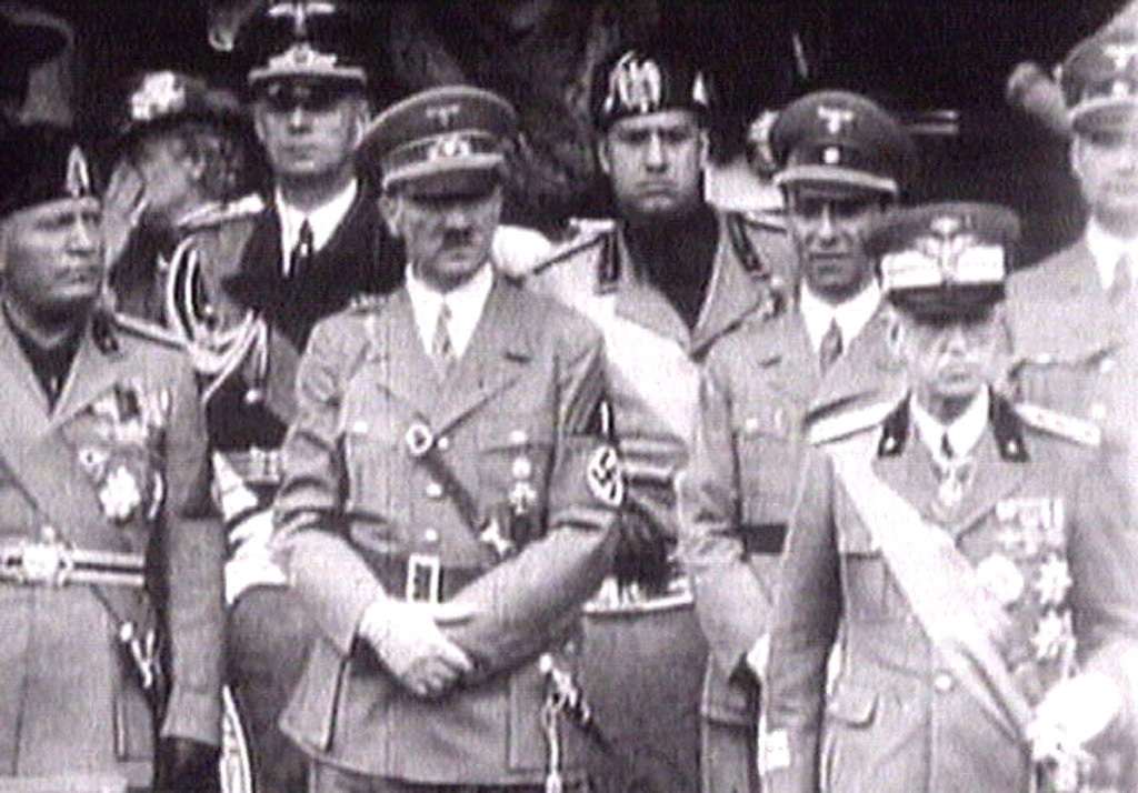 FILE PHOTO: FILE PHOTOGRAPH OF ITALIAN KING VICTOR EMANUEL III, ADOLF HITLER ANDBENITO MUSSOLINI.
